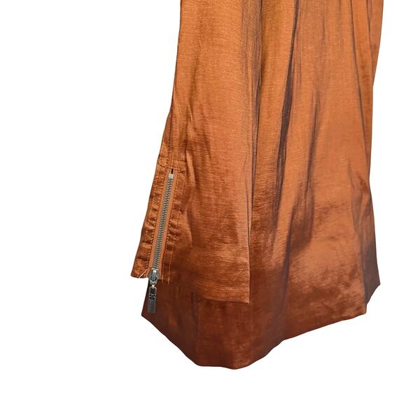 Mycra Pac Copper Metallic Full Zip Water Resistant Jacket sz 0 P Petite NEW Tags - Picture 12 of 16